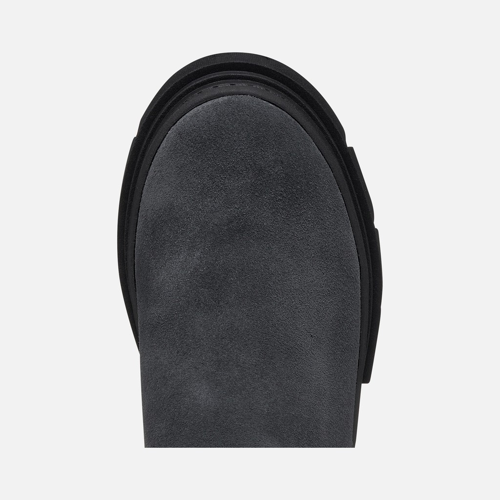 Suede ankle boots KARSYN WPF   GIRL Dark Gray - image number 6 | GEOX