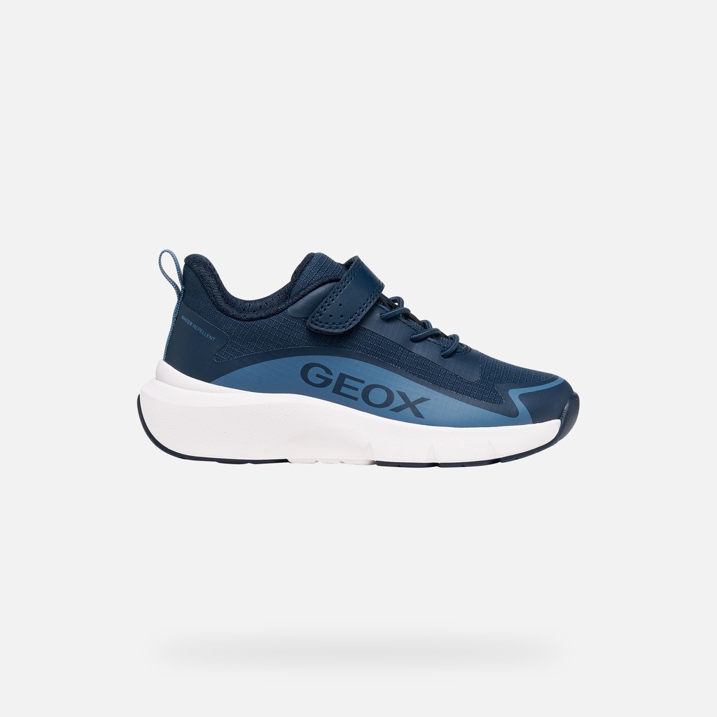 Waterproof hard toe sneakers PRO-RAN   BOY Navy/Light Blue - image number 1 | GEOX