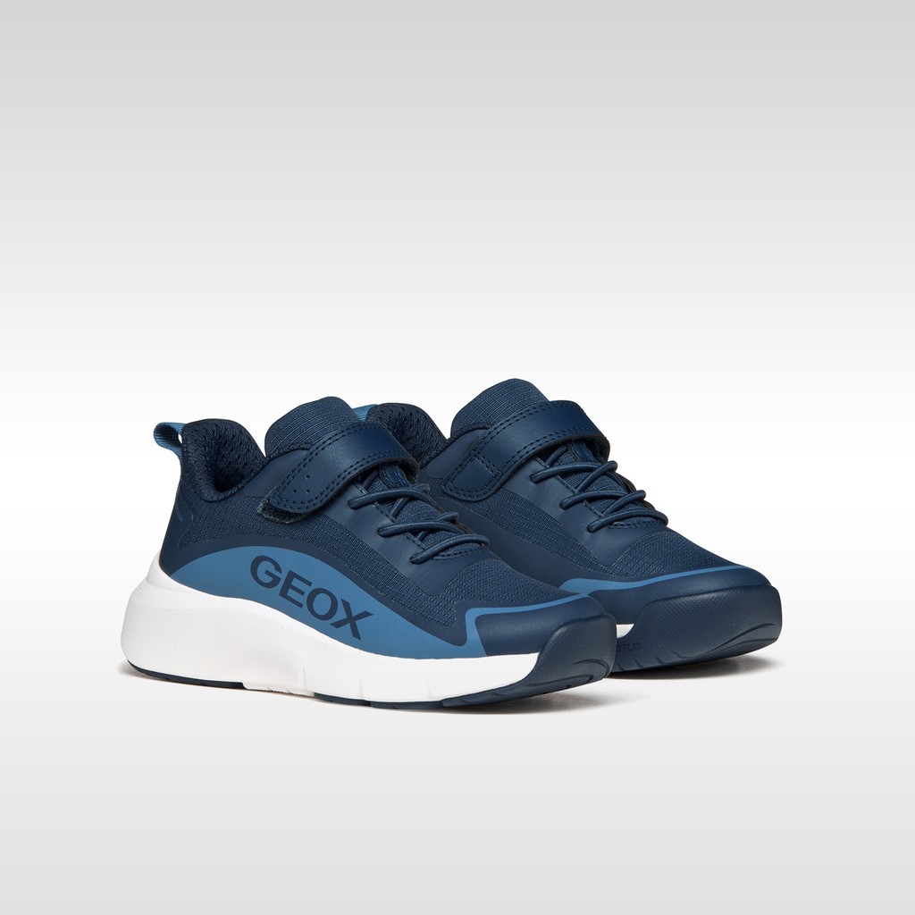Waterproof hard toe sneakers PRO-RAN   BOY Navy/Light Blue - image number 7 | GEOX