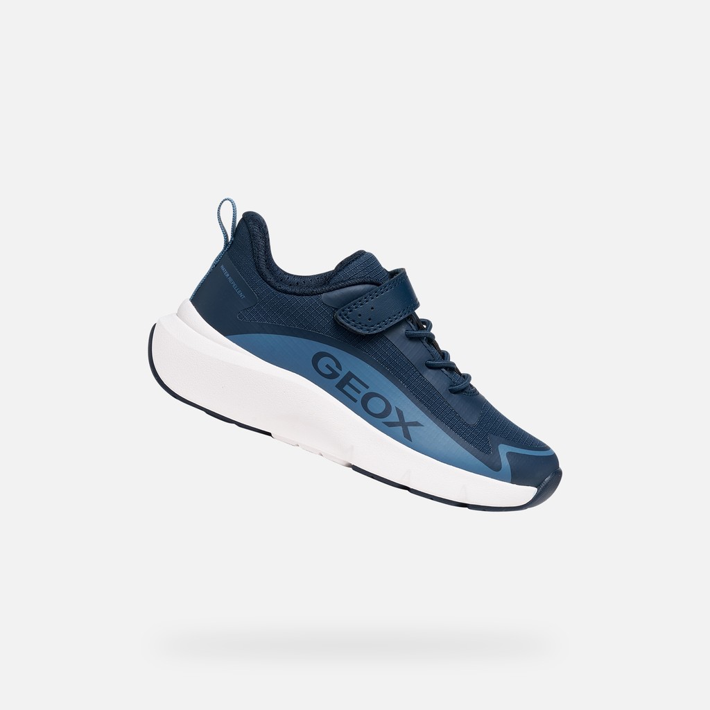 Waterproof hard toe sneakers PRO-RAN   BOY Navy/Light Blue - image number 0 | GEOX