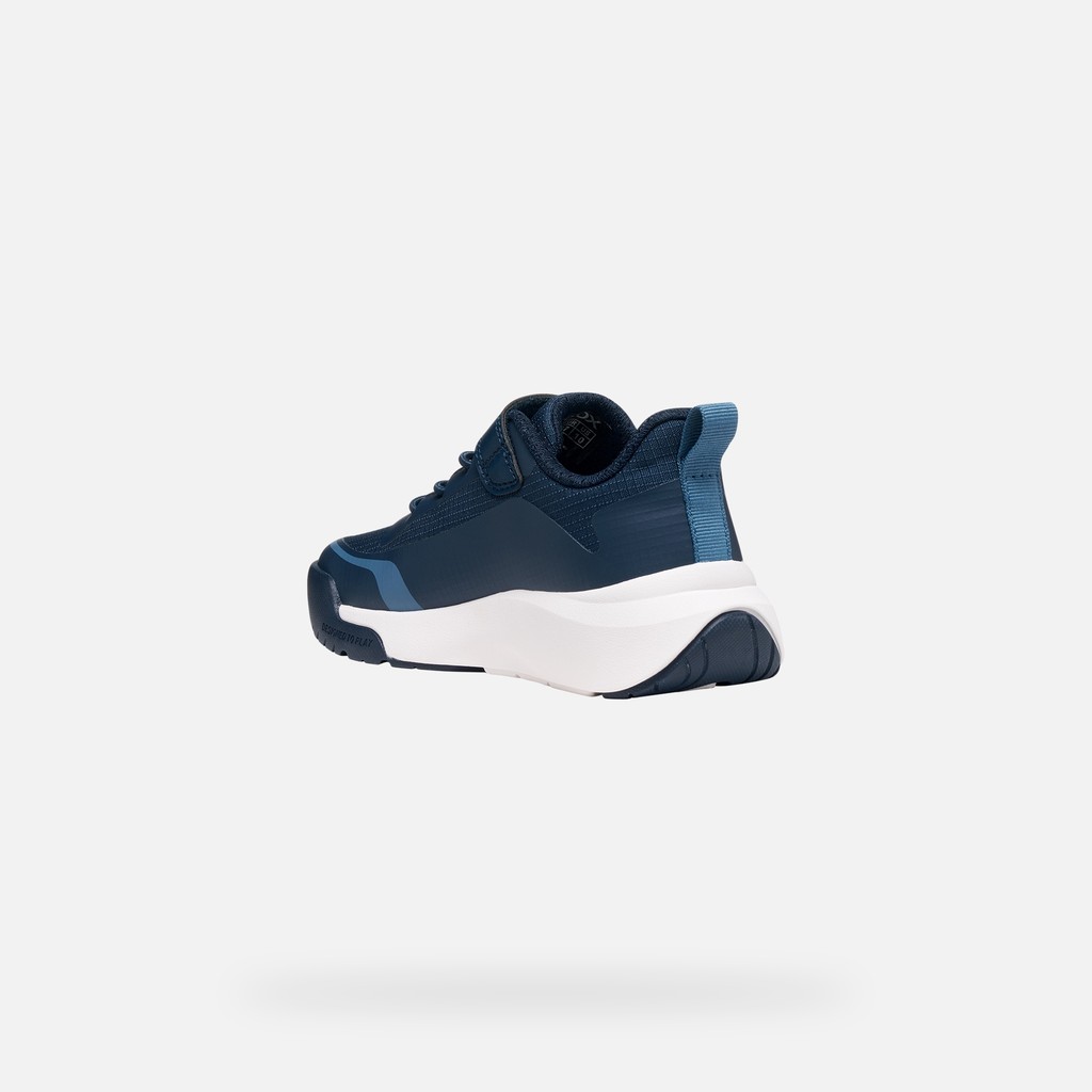 Waterproof hard toe sneakers PRO-RAN   BOY Navy/Light Blue - image number 3 | GEOX