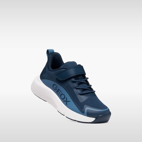 Waterproof hard toe sneakers PRO-RAN   BOY Navy/Light Blue - image number 4 | GEOX