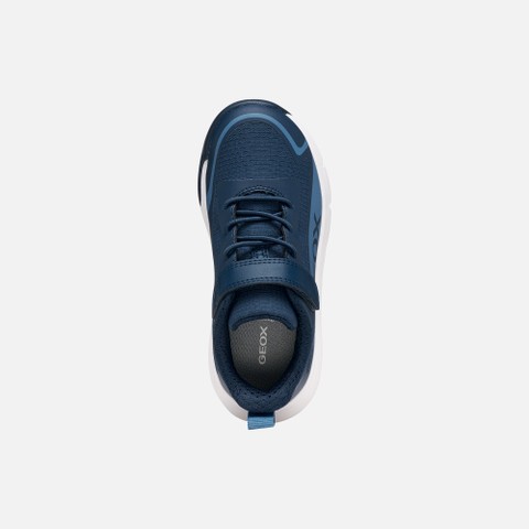 Waterproof hard toe sneakers PRO-RAN   BOY Navy/Light Blue - image number 5 | GEOX
