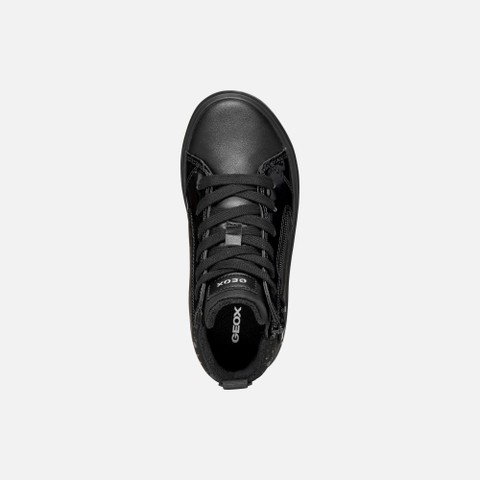 High top sneakers GISLI GIRL Black - image number 5 | GEOX