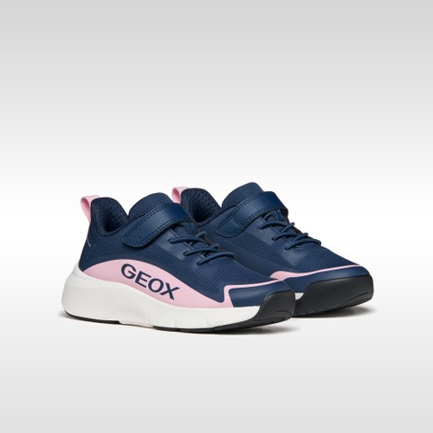 Waterproof hard toe sneakers PRO-RAN   GIRL Navy/Pink - image number 7 | GEOX