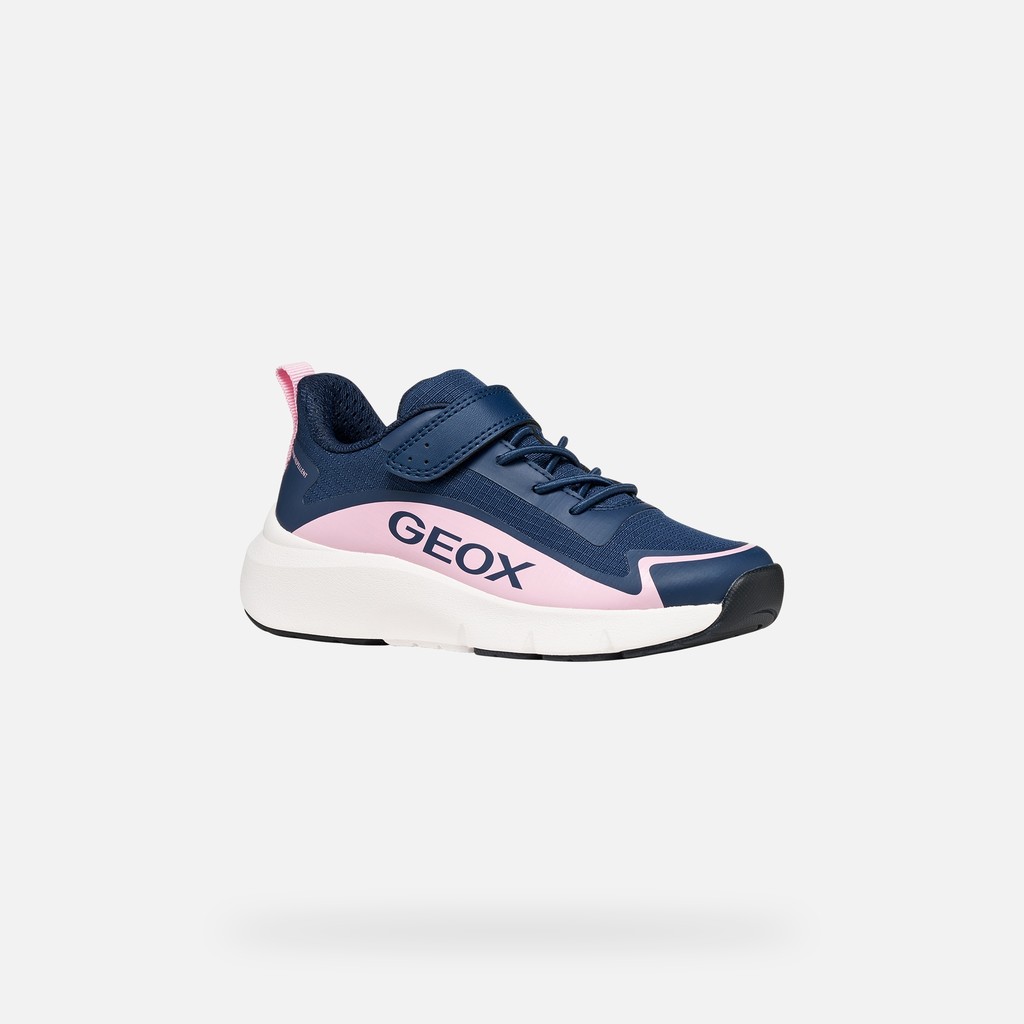 Waterproof hard toe sneakers PRO-RAN   GIRL Navy/Pink - image number 2 | GEOX