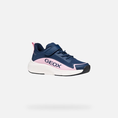Waterproof hard toe sneakers PRO-RAN   GIRL Navy/Pink - image number 2 | GEOX