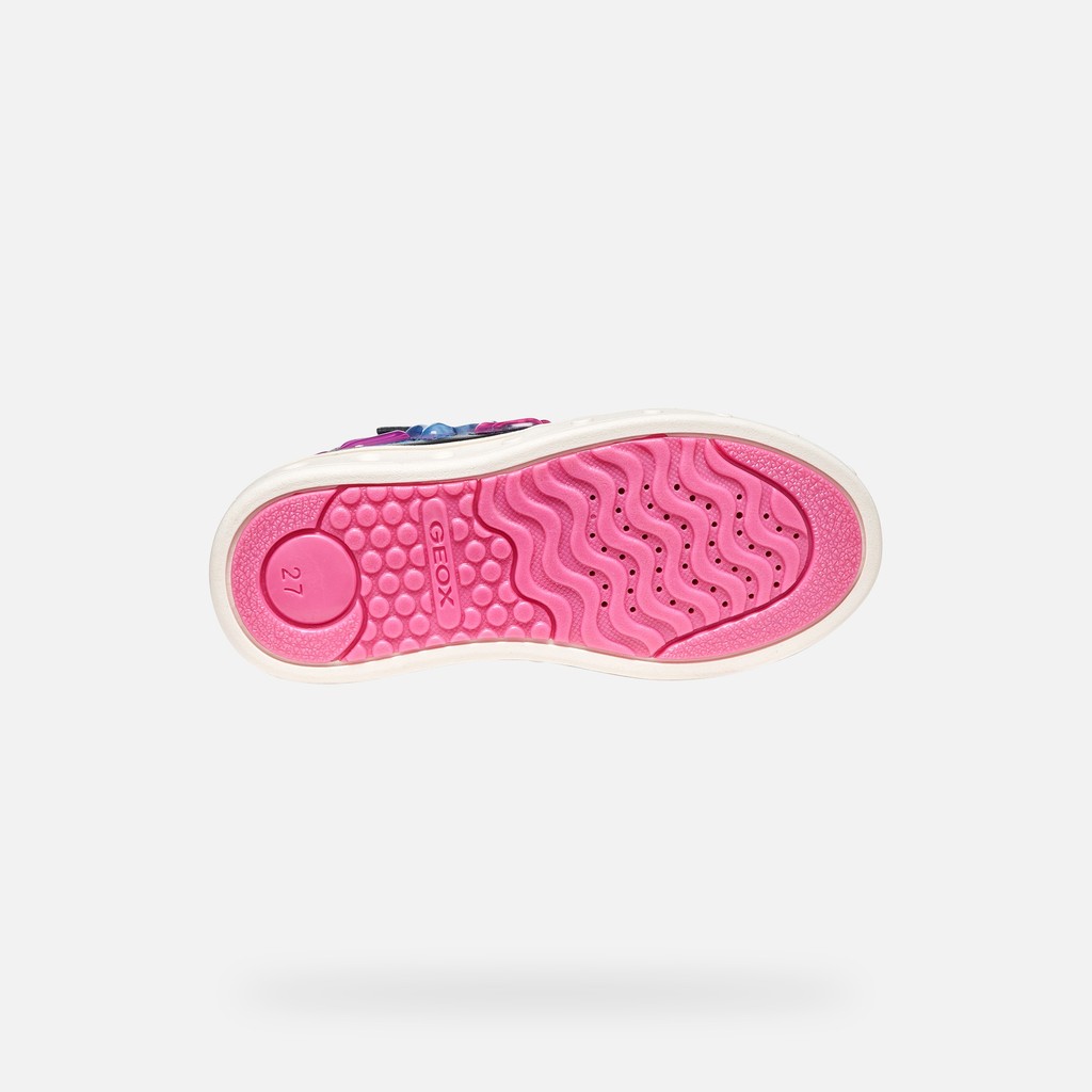 Shoes with lights SKYLIN GIRL Navy/Multicolor - image number 6 | GEOX