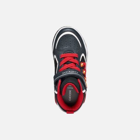 Chaussures avec lumi&egrave;res INEK GAR&Ccedil;ON Bleu marine/Rouge - image number 6 | GEOX