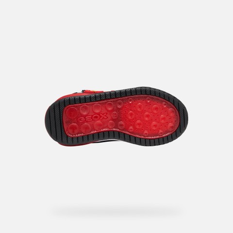 Chaussures avec lumi&egrave;res INEK GAR&Ccedil;ON Bleu marine/Rouge - image number 7 | GEOX