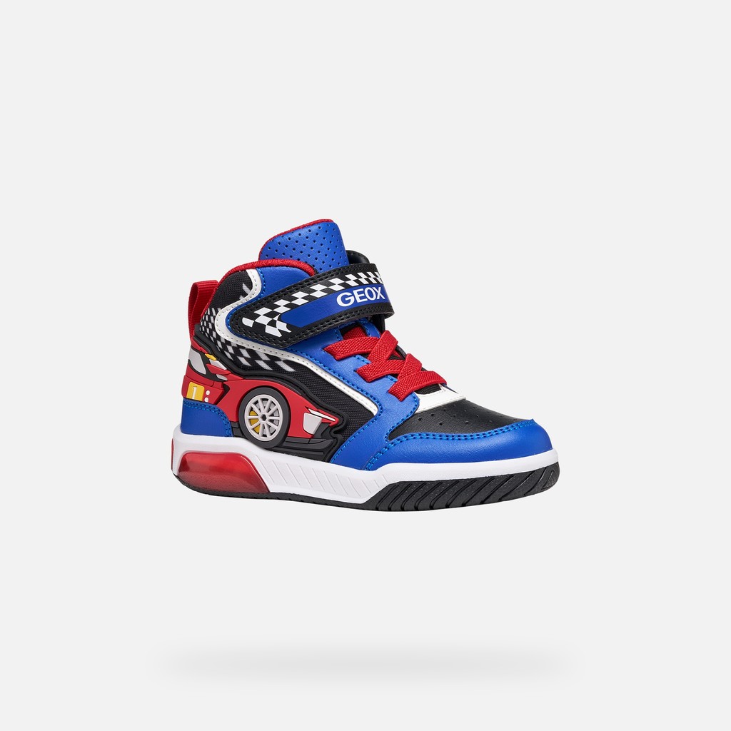 Light-up shoes INEK BOY Royal/Red - image number 3 | GEOX