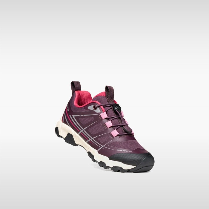 Waterproof sneakers MAGNETAR   GIRL Burgundy/Pink | GEOX