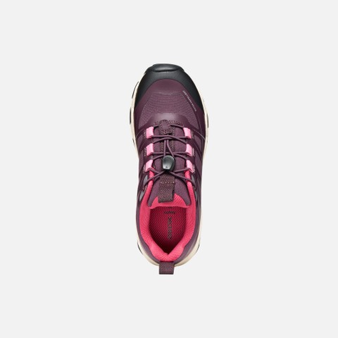 Waterproof sneakers MAGNETAR   GIRL Burgundy/Pink - image number 5 | GEOX