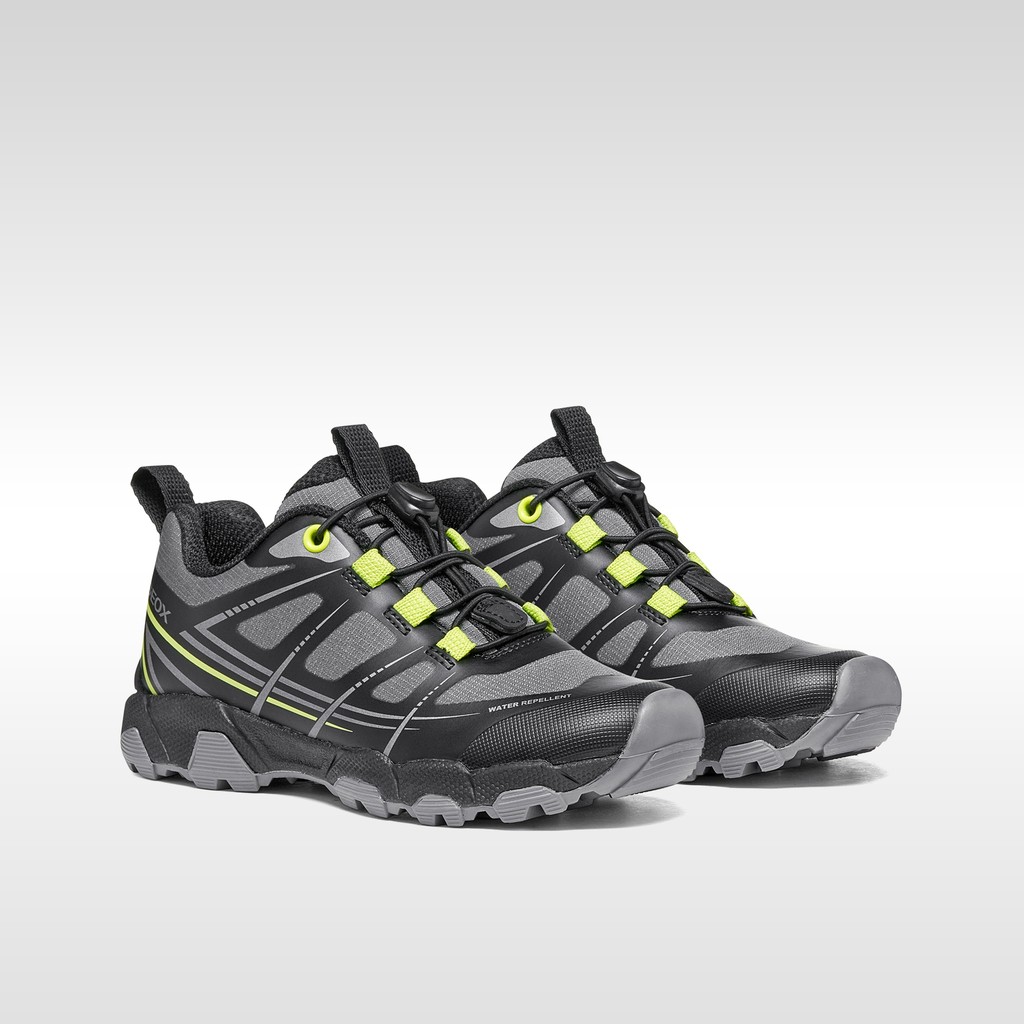 Waterproof sneakers MAGNETAR   BOY Black/Lime - image number 7 | GEOX