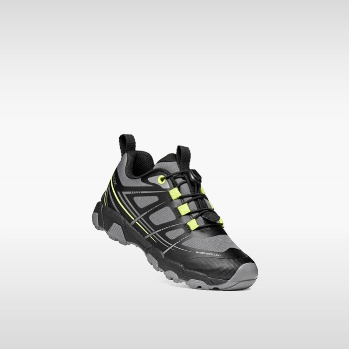 Waterproof sneakers MAGNETAR   BOY Black/Lime | GEOX