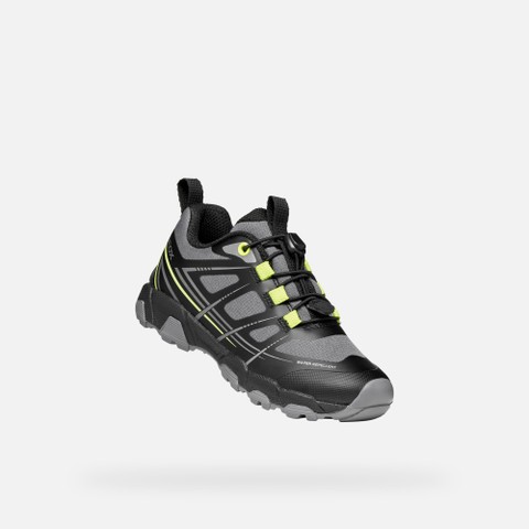 Waterproof sneakers MAGNETAR   BOY Black/Lime - image number 4 | GEOX