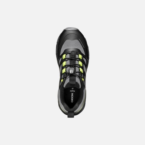 Waterproof sneakers MAGNETAR   BOY Black/Lime - image number 5 | GEOX