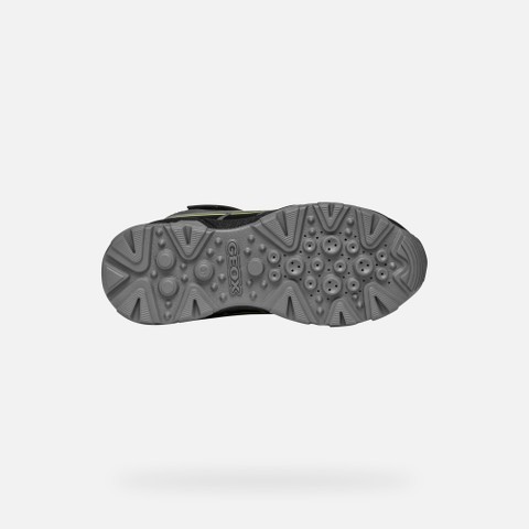 Waterproof sneakers MAGNETAR WR   BOY Black/Lime - image number 6 | GEOX