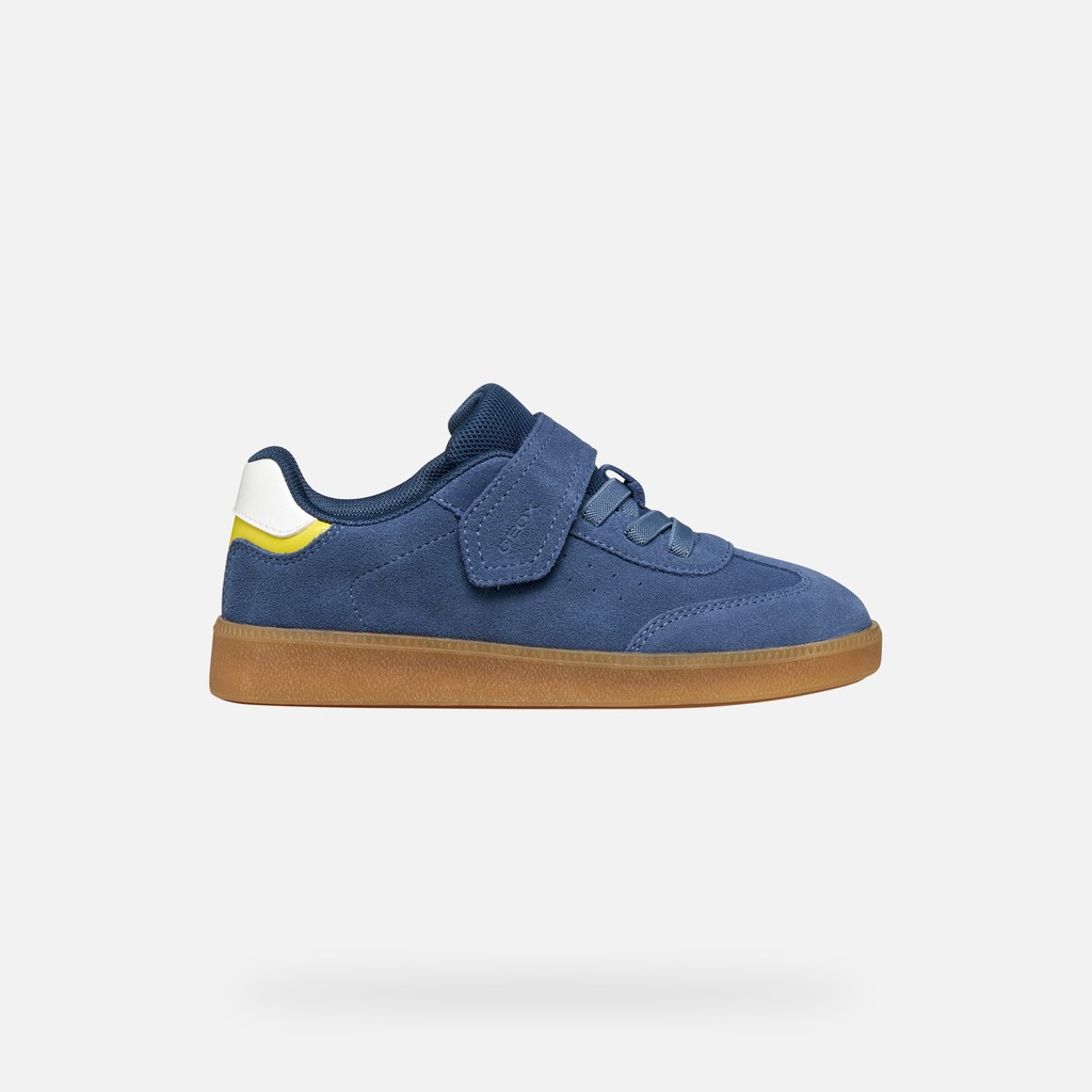 Chaussures &agrave; scratch NEW EMBERLIX GAR&Ccedil;ON Bleu ciel/Vert - image number 1 | GEOX
