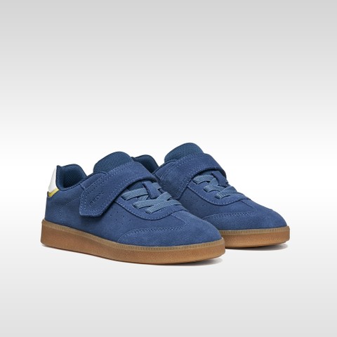 Chaussures &agrave; scratch NEW EMBERLIX GAR&Ccedil;ON Bleu ciel/Vert - image number 7 | GEOX