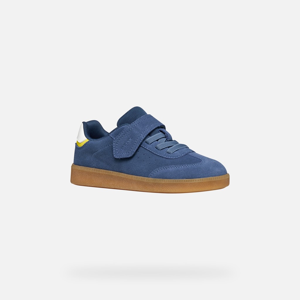 Chaussures &agrave; scratch NEW EMBERLIX GAR&Ccedil;ON Bleu ciel/Vert - image number 2 | GEOX