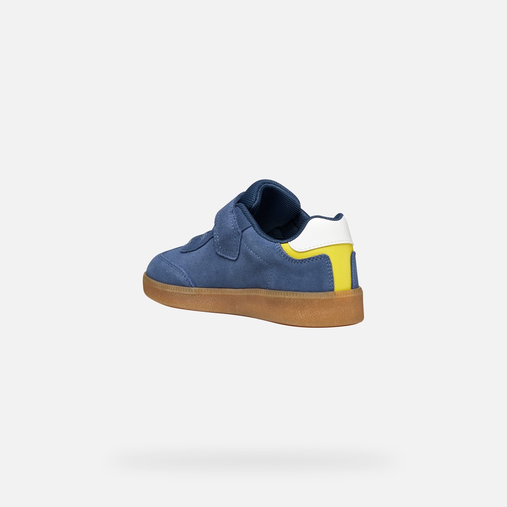 Chaussures &agrave; scratch NEW EMBERLIX GAR&Ccedil;ON Bleu ciel/Vert - image number 3 | GEOX