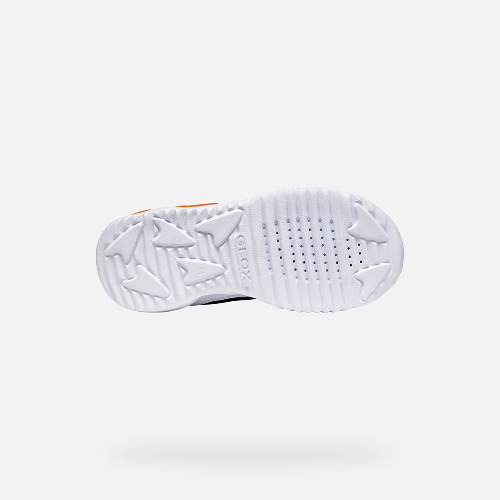 Sneakers with lights ASSISTER BOY Black/Orange - image number 6 | GEOX