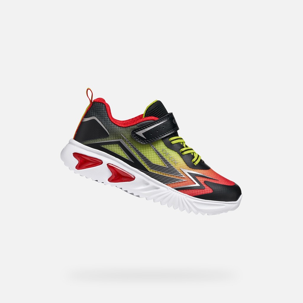 Sneakers with lights ASSISTER BOY Black/Red - image number 0 | GEOX