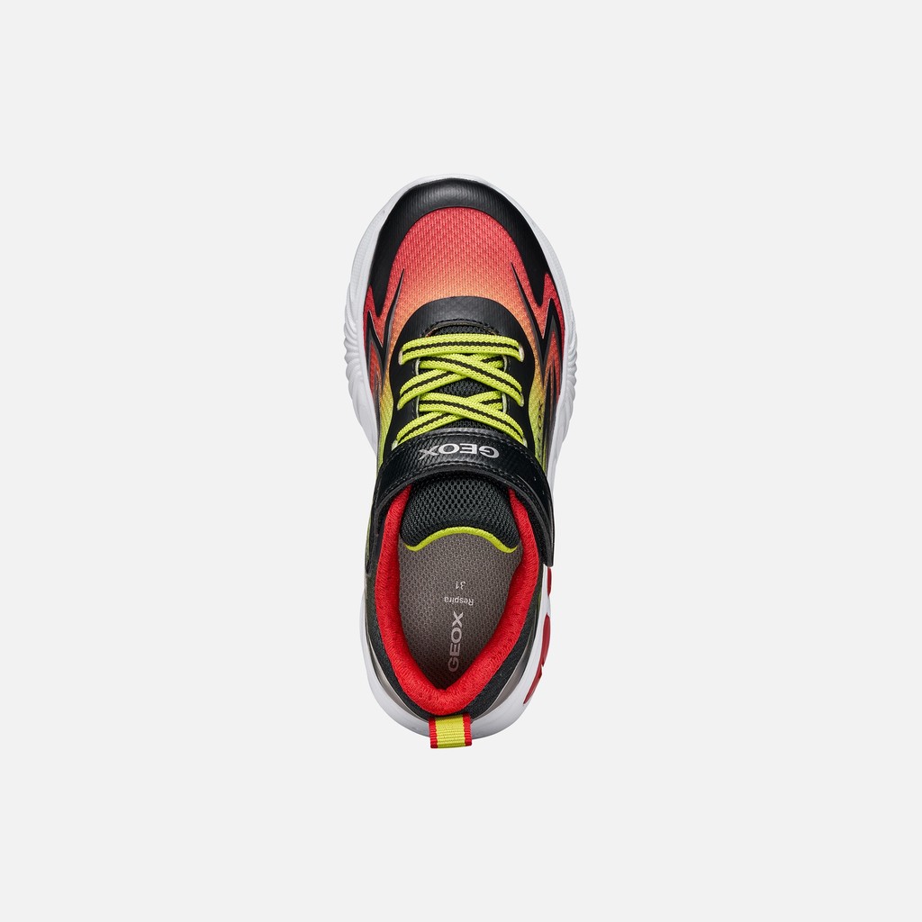 Sneakers with lights ASSISTER BOY Black/Red - image number 5 | GEOX