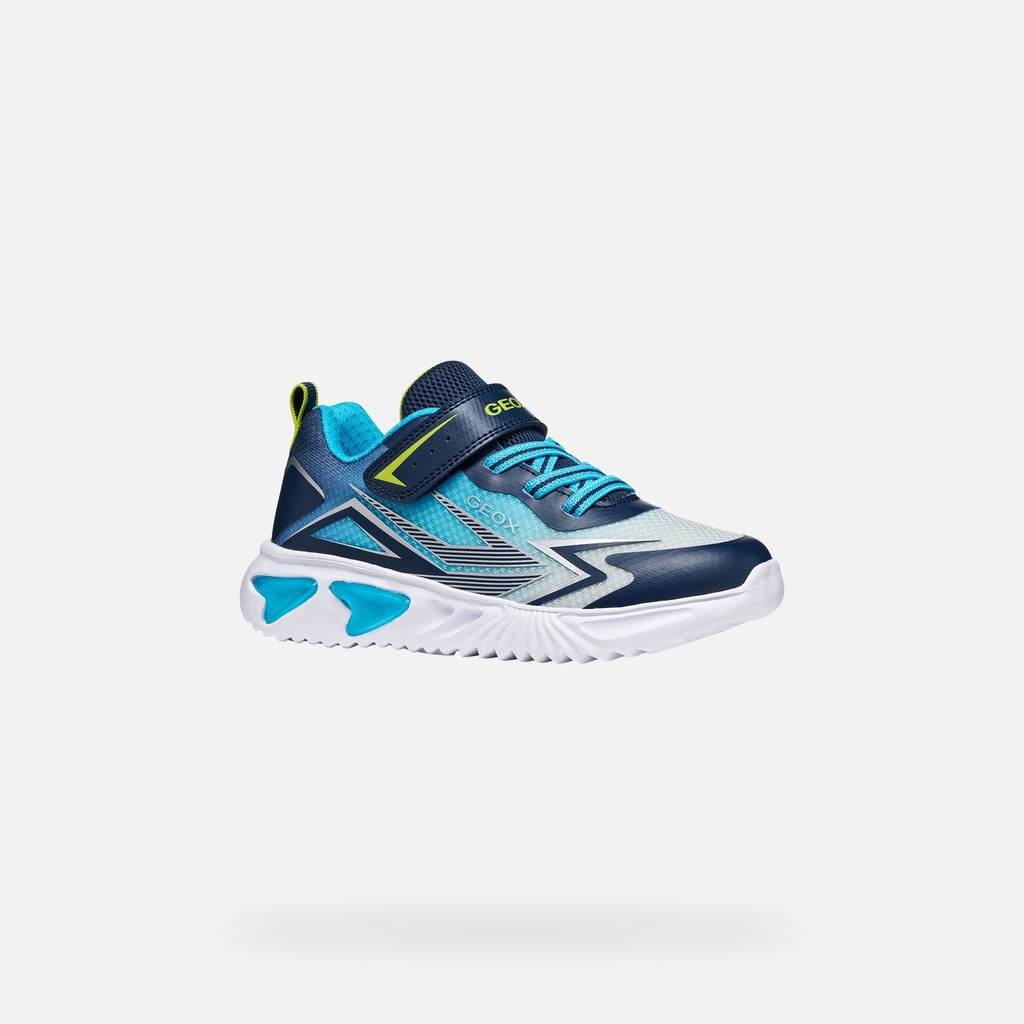 Sneakers with lights ASSISTER BOY Dark Royal/Dark Sky - image number 3 | GEOX