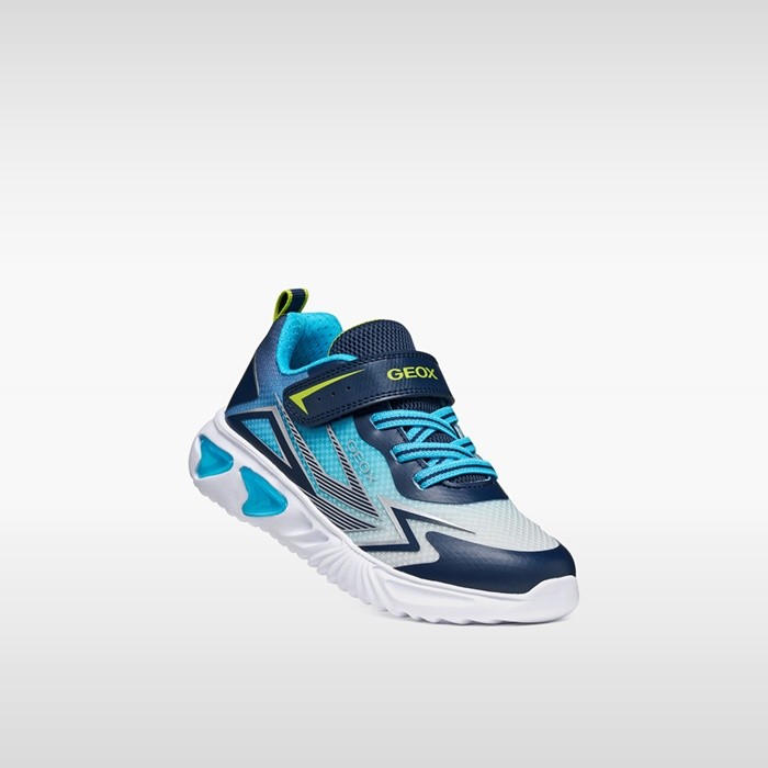 Sneakers with lights ASSISTER BOY Dark Royal/Dark Sky | GEOX