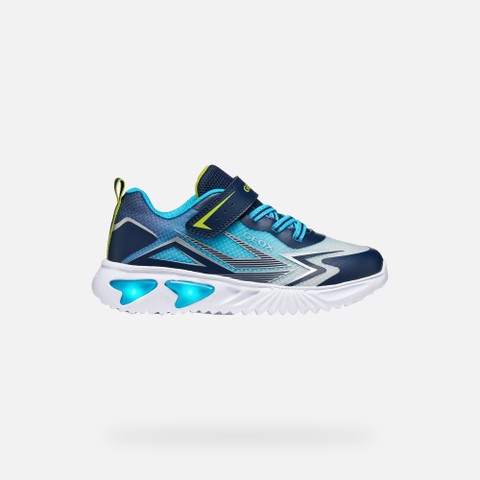 Sneakers with lights ASSISTER BOY Dark Royal/Dark Sky - image number 1 | GEOX