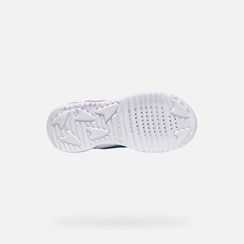 Sneakers with lights ASSISTER GIRL Light blue/Pink - image number 6 | GEOX