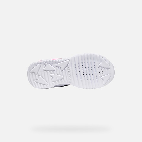 Sneakers with lights ASSISTER GIRL Navy/Fuchsia - image number 6 | GEOX