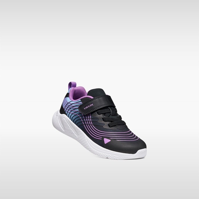 Lightweight breathable shoes SPRINTYE GIRL Black/Pink | GEOX