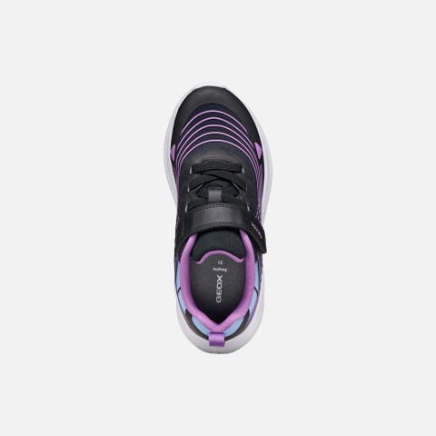 Lightweight breathable shoes SPRINTYE GIRL Black/Pink - image number 5 | GEOX