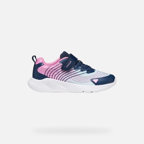 Lightweight breathable shoes SPRINTYE JUNIOR Aqua/Pink - image number 1 | GEOX