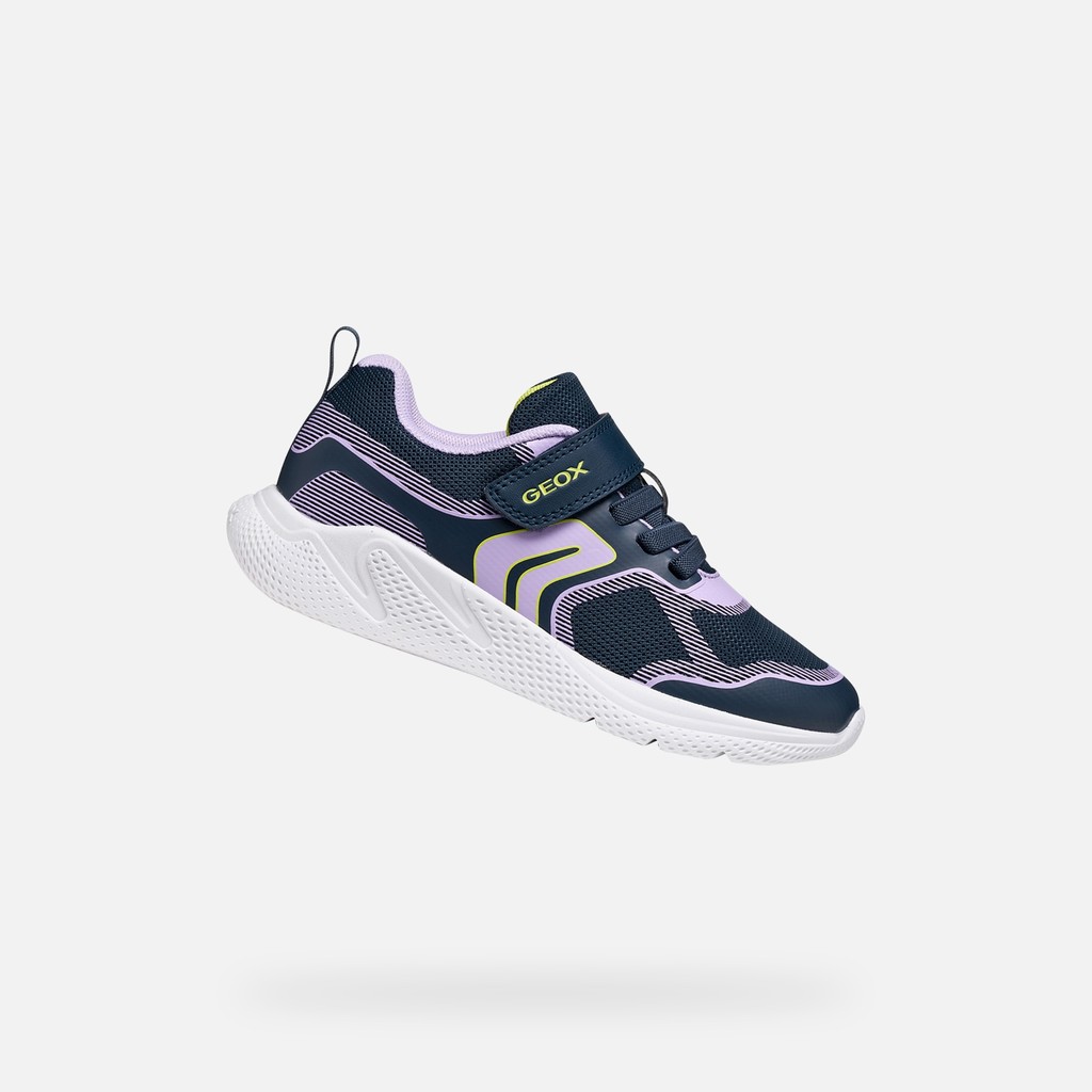 Lightweight breathable shoes SPRINTYE GIRL Navy/Pink - image number 0 | GEOX