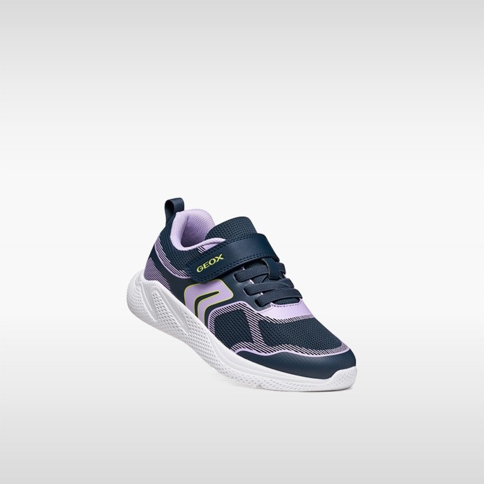 Lightweight breathable shoes SPRINTYE GIRL Navy/Pink | GEOX