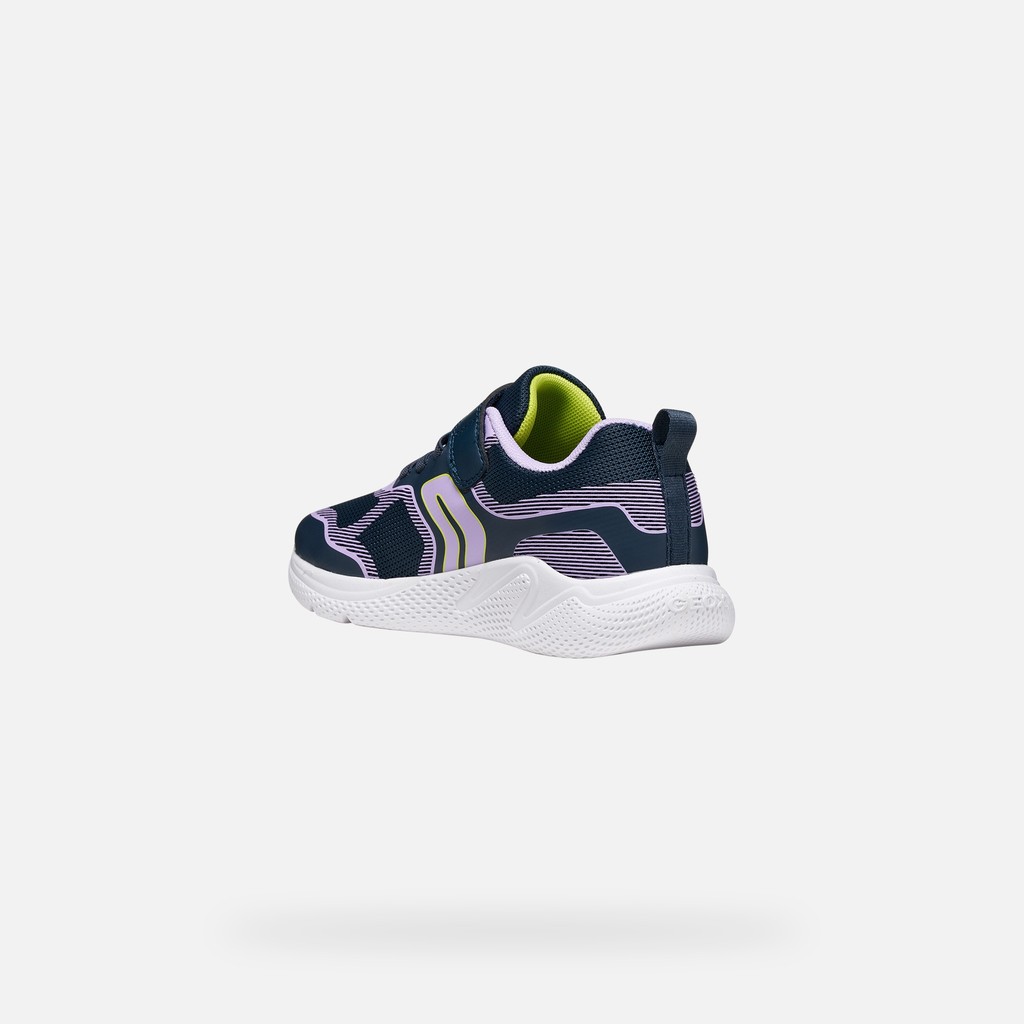 Lightweight breathable shoes SPRINTYE GIRL Navy/Pink - image number 3 | GEOX