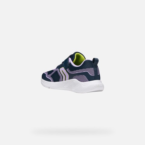 Lightweight breathable shoes SPRINTYE GIRL Navy/Pink - image number 3 | GEOX