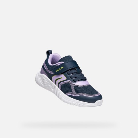 Lightweight breathable shoes SPRINTYE GIRL Navy/Pink - image number 4 | GEOX