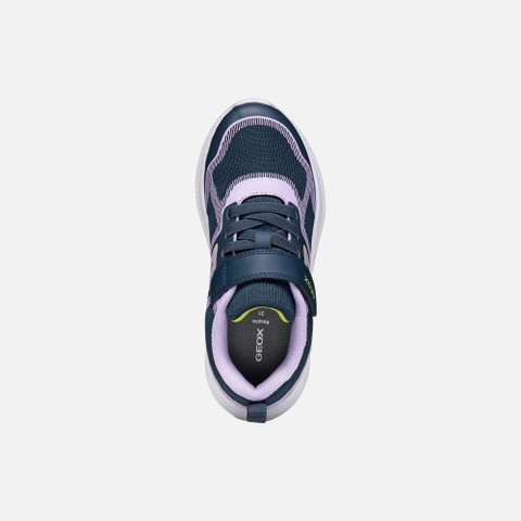 Lightweight breathable shoes SPRINTYE GIRL Navy/Pink - image number 5 | GEOX