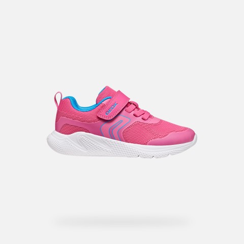 Lightweight breathable shoes SPRINTYE GIRL Fuchsia/Royal - image number 1 | GEOX