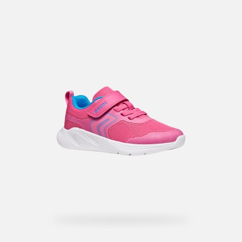 Lightweight breathable shoes SPRINTYE GIRL Fuchsia/Royal - image number 2 | GEOX