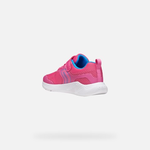 Lightweight breathable shoes SPRINTYE GIRL Fuchsia/Royal - image number 3 | GEOX