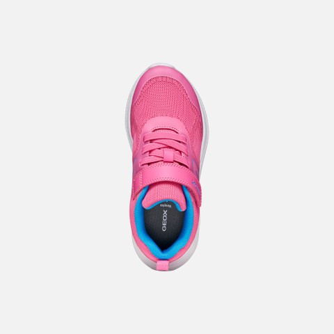 Lightweight breathable shoes SPRINTYE GIRL Fuchsia/Royal - image number 5 | GEOX