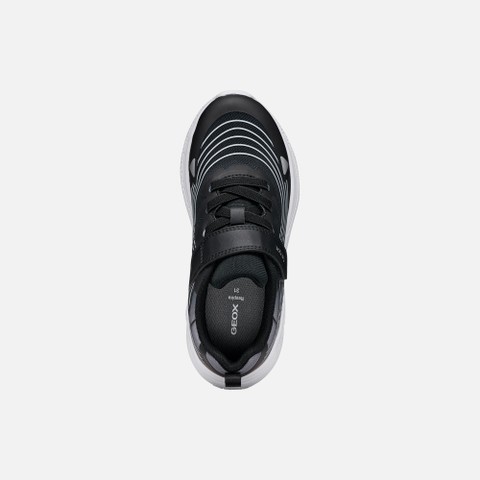 Lightweight breathable shoes SPRINTYE BOY Black/Silver - image number 5 | GEOX