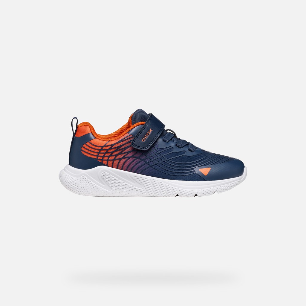 Scarpe leggere e traspiranti SPRINTYE BAMBINO Blu navy/Arancione - image number 1 | GEOX