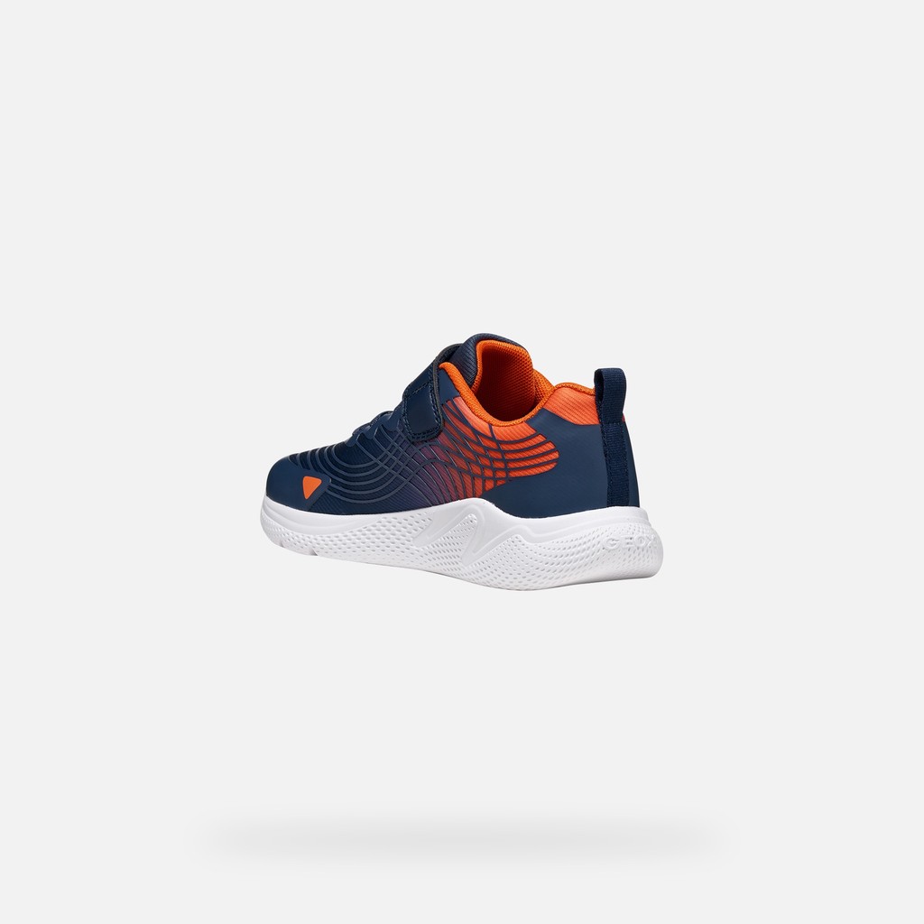 Scarpe leggere e traspiranti SPRINTYE BAMBINO Blu navy/Arancione - image number 3 | GEOX